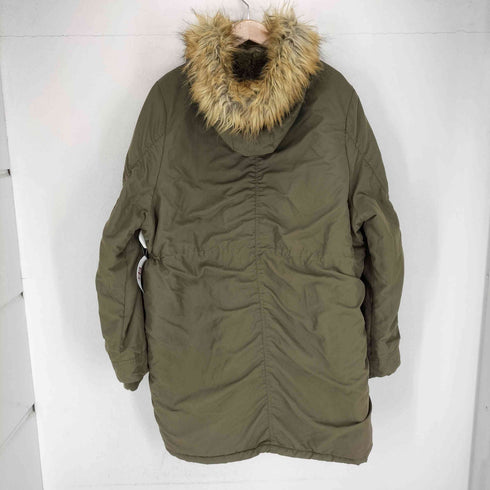 キルティングライナー ボアファー付モッズコート レディース